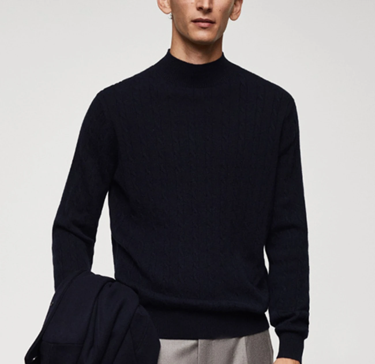 100% cashmere braided sweater