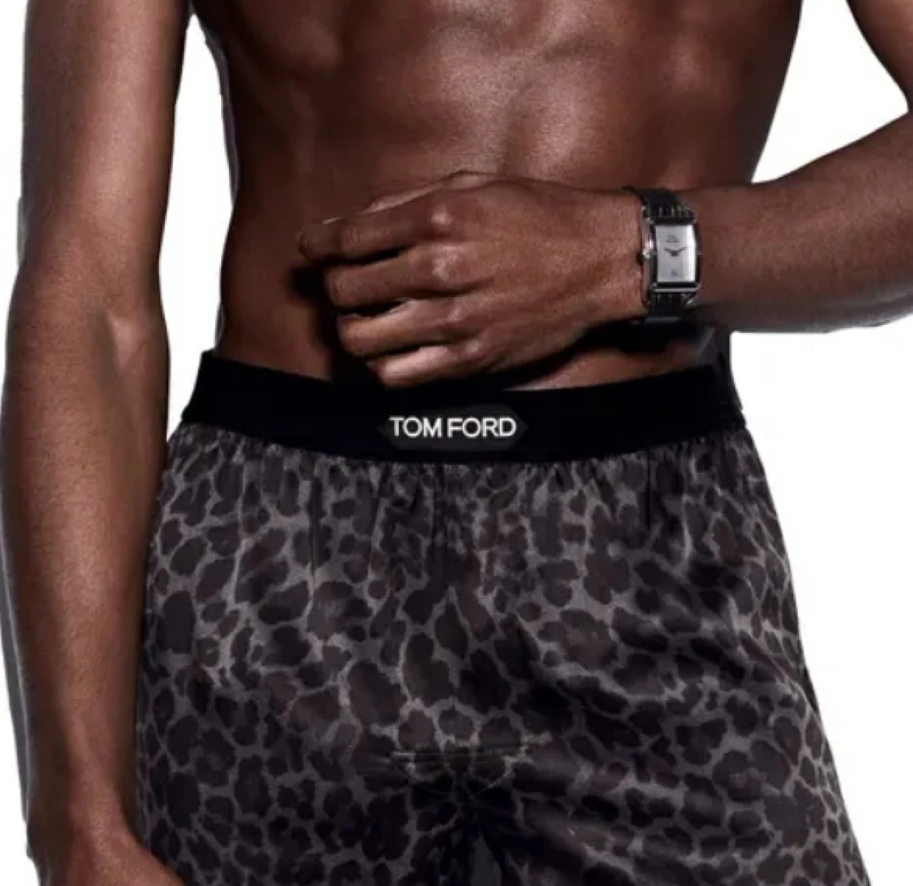 Tom Ford's Velvet-Trimmed Stretch-Silk Satin Boxer Shorts exude luxury with their exquisite materials and sophisticated design, offering a premium feel.