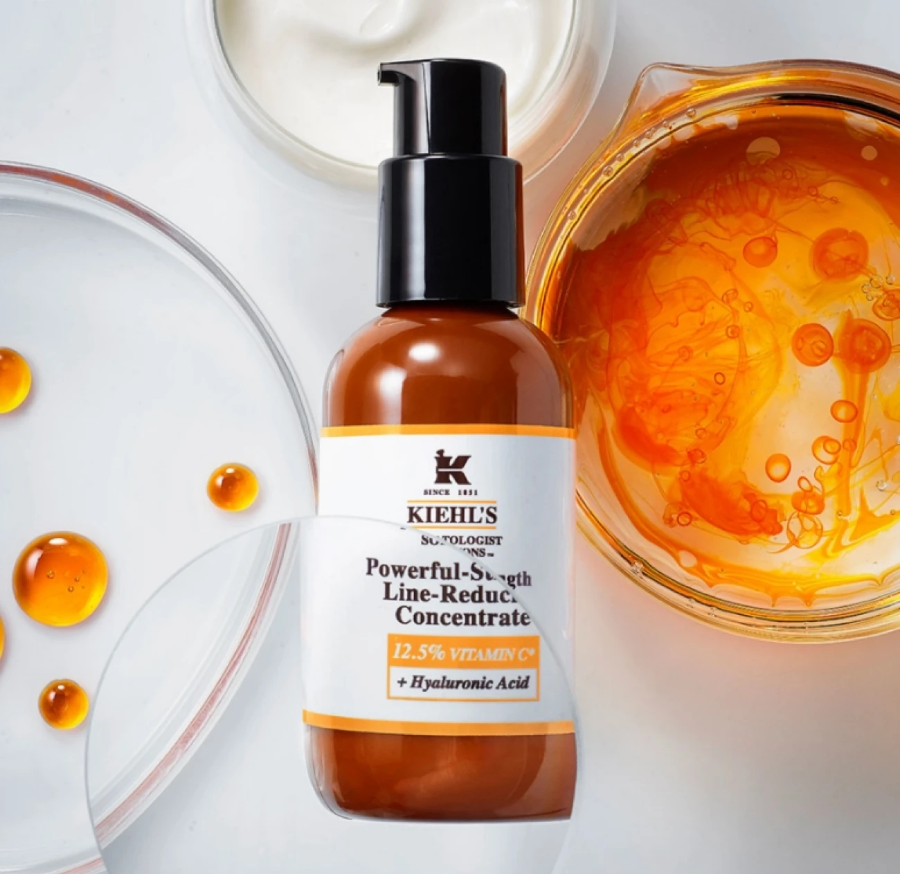 With 12.5% vitamin C, Kiehl’s concentrate brightens and reduces fine lines, providing a noticeable improvement in skin texture and radiance with consistent use.