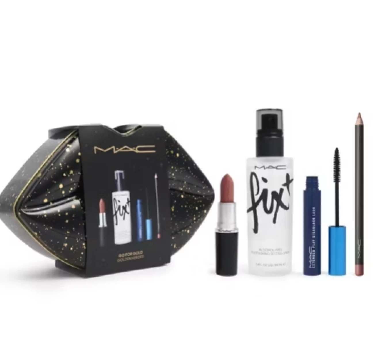 MAC Golden Heroes Gift Set - shimmering gold makeup for holiday glamour