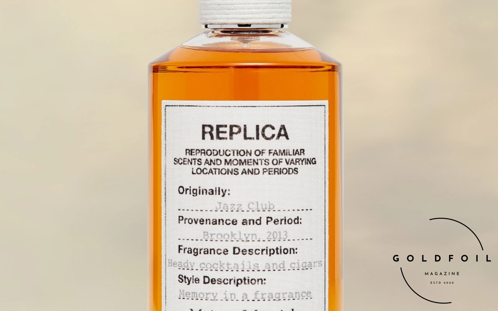 Maison Margiela Replica Jazz Club, sultry evening fragrance with tobacco, rum, and vanilla notes. Maison Margiela Replica Jazz Club, sultry evening fragrance with tobacco, rum, and vanilla notes.